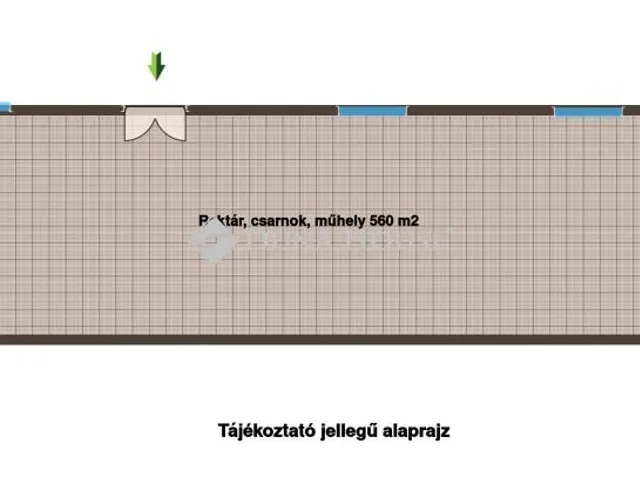 Kiadó kereskedelmi és ipari ingatlan Göd 560 nm