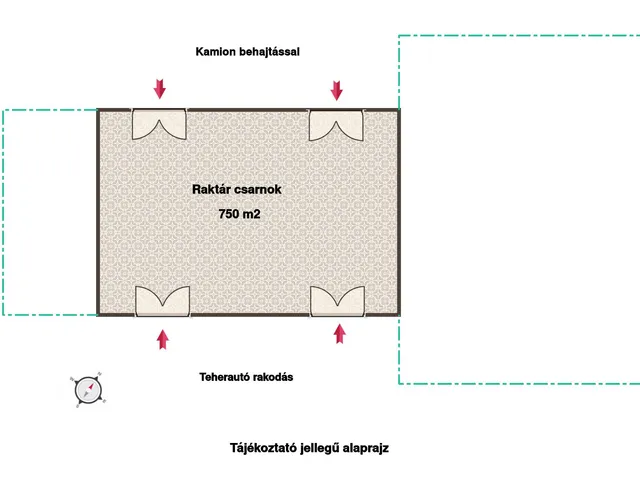 Kiadó kereskedelmi és ipari ingatlan Göd 750 nm