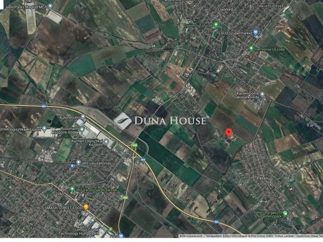 Eladó telek Gyömrő 58000 nm