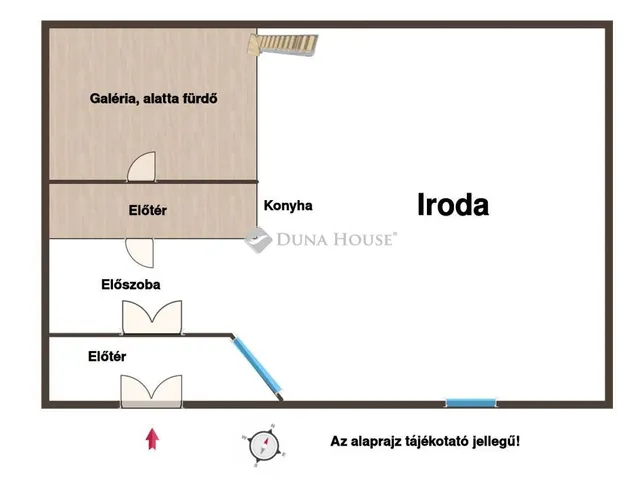 Kiadó kereskedelmi és ipari ingatlan Budapest V. kerület, Veres Pálné utca 52 nm