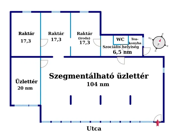 Eladó kereskedelmi és ipari ingatlan Székesfehérvár 184 nm