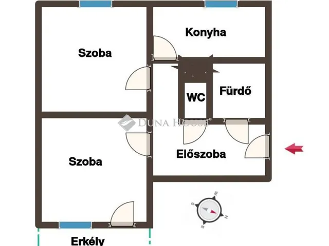 Eladó lakás Székesfehérvár, Toronysor 52 nm