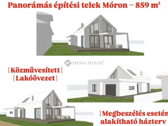 Eladó telek Mór 859 nm