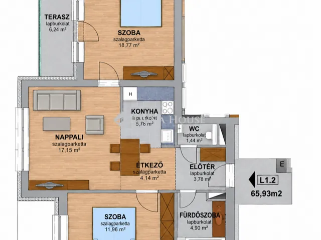 Kiadó lakás Szombathely, Kassák Lajos utca 72 nm