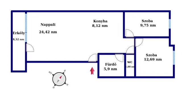 Eladó lakás Kecskemét 66 nm