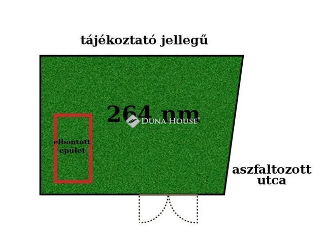 Eladó telek Nagykőrös 264 nm