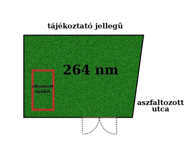 Eladó telek Nagykőrös 264 nm