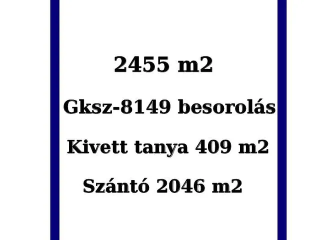 Eladó telek Kecskemét 2455 nm