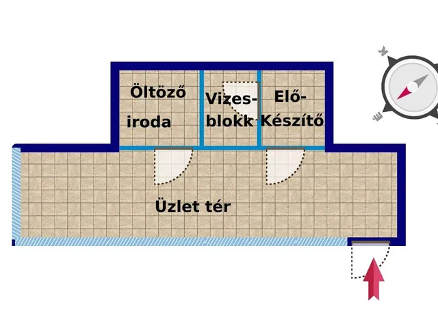 Eladó kereskedelmi és ipari ingatlan Budapest XIII. kerület 30 nm