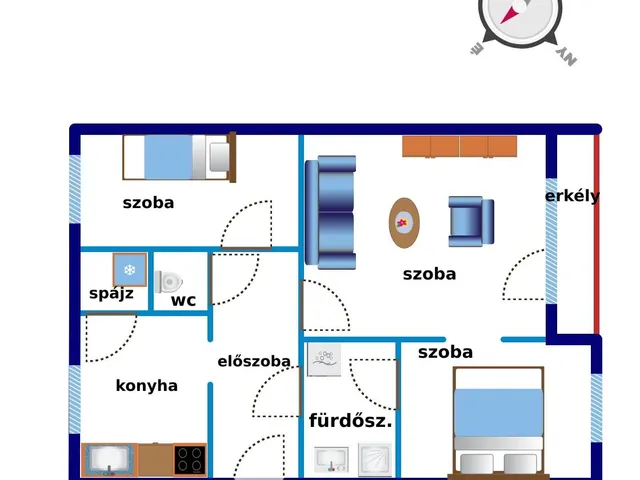 Kiadó lakás Kecskemét 55 nm