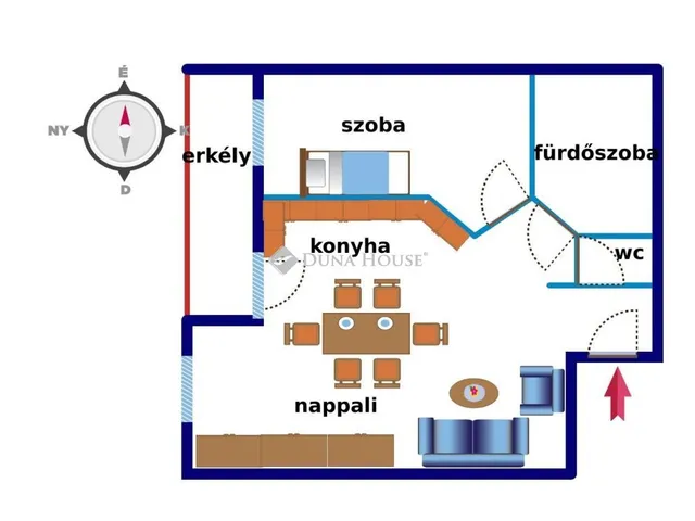 Kiadó lakás Kecskemét 53 nm