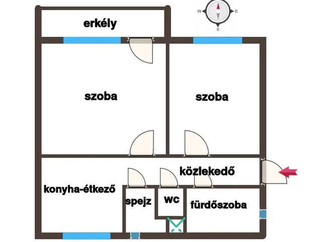 Eladó lakás Kecskemét 56 nm