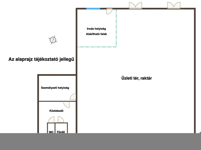Kiadó kereskedelmi és ipari ingatlan Debrecen 270 nm