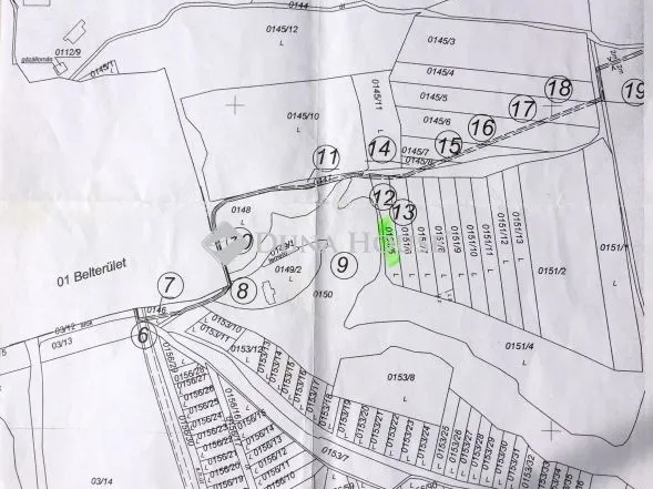 Eladó telek Bér, Petőfi út 2614 nm