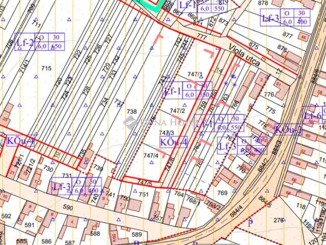 Eladó telek Piliscsév, Viola utca 960 nm