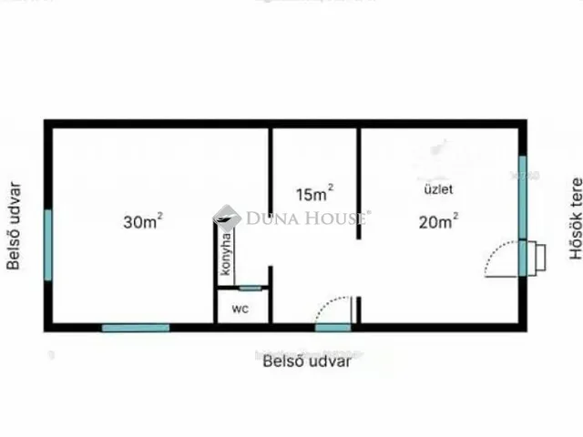 Eladó kereskedelmi és ipari ingatlan Esztergom, Hősök tere 80 nm