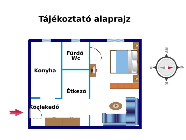 Kiadó lakás Budapest VI. kerület 45 nm