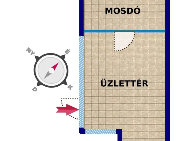 Kiadó kereskedelmi és ipari ingatlan Budapest V. kerület 10 nm