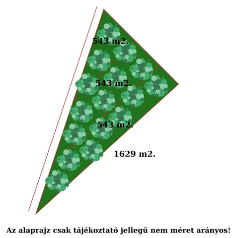 Eladó telek Tápiószecső, Tó útja 1629 nm