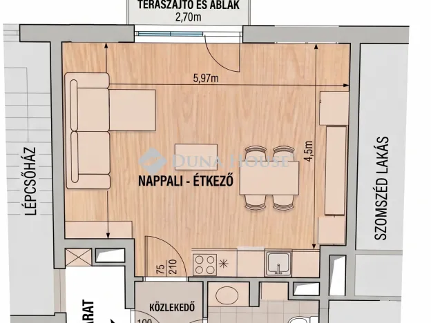 Kiadó lakás Budapest IX. kerület, Bárd utca 41 nm
