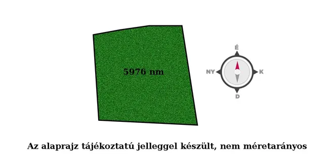 Eladó telek Verőce 5976 nm