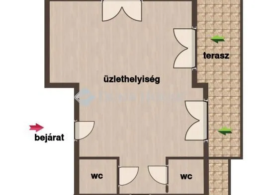 Kiadó kereskedelmi és ipari ingatlan Szombathely, Síp utca 56 nm
