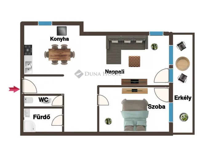 Kiadó lakás Szombathely 47 nm