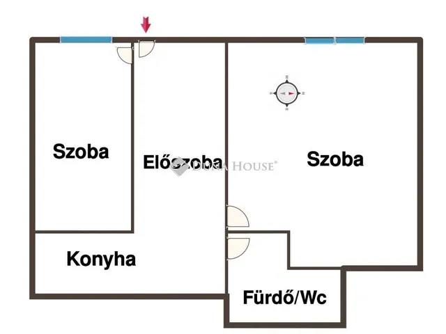 Kiadó lakás Budapest V. kerület, Hold utca 44 nm