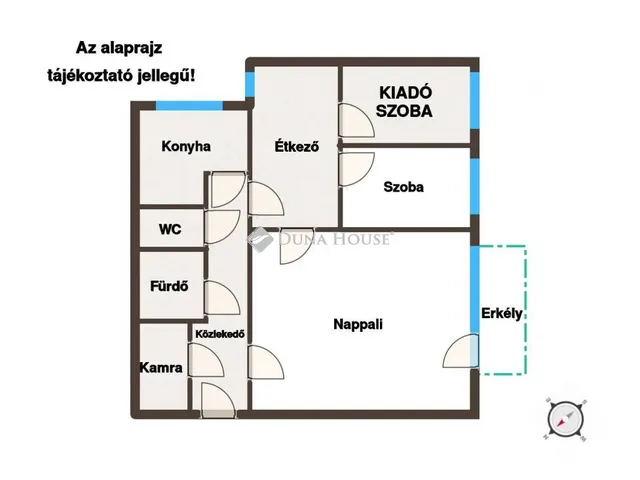 Kiadó lakás Budapest XIII. kerület 58 nm