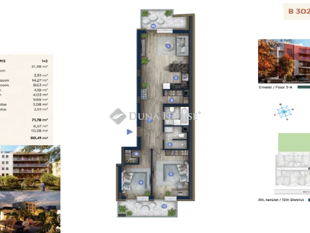 Eladó lakás Budapest XIII. kerület, Jász utca 80 nm