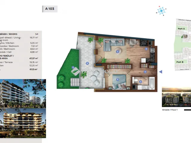 Eladó lakás Budapest XIII. kerület, Sólyatér utca 61 nm