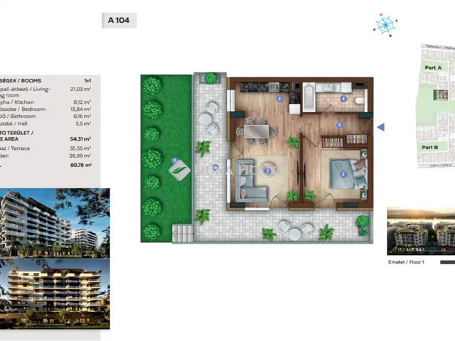 Eladó lakás Budapest XIII. kerület, Sólyatér utca 80 nm