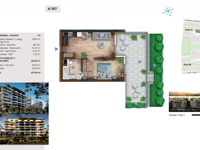 Eladó lakás Budapest XIII. kerület, Sólyatér utca 65 nm