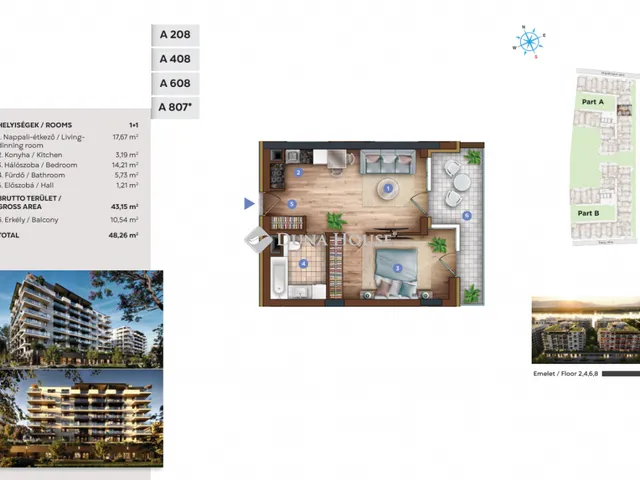 Eladó lakás Budapest XIII. kerület, Sólyatér utca 48 nm