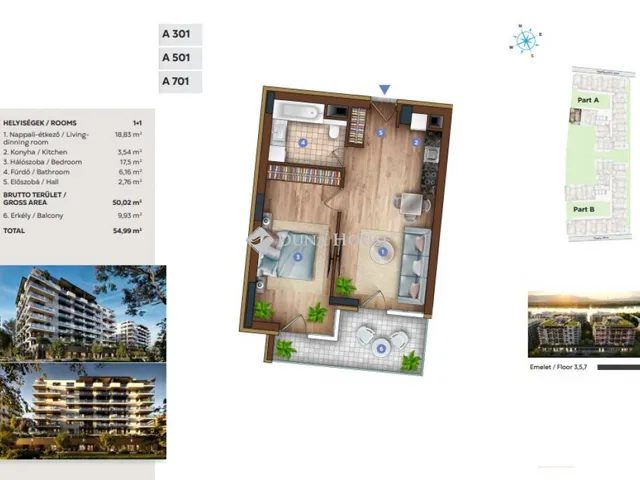 Eladó lakás Budapest XIII. kerület, Sólyatér utca 54 nm