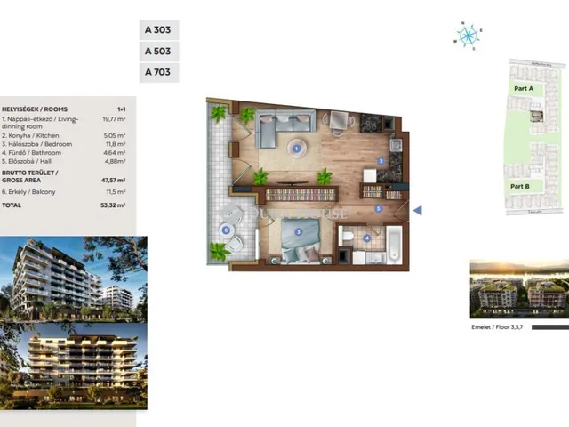 Eladó lakás Budapest XIII. kerület, Sólyatér utca 53 nm