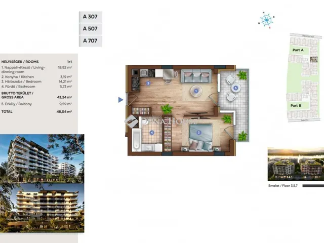 Eladó lakás Budapest XIII. kerület, Sólyatér utca 48 nm