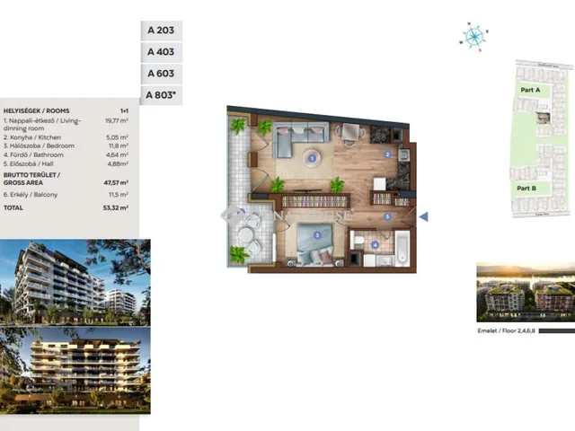 Eladó lakás Budapest XIII. kerület, Sólyatér utca 53 nm