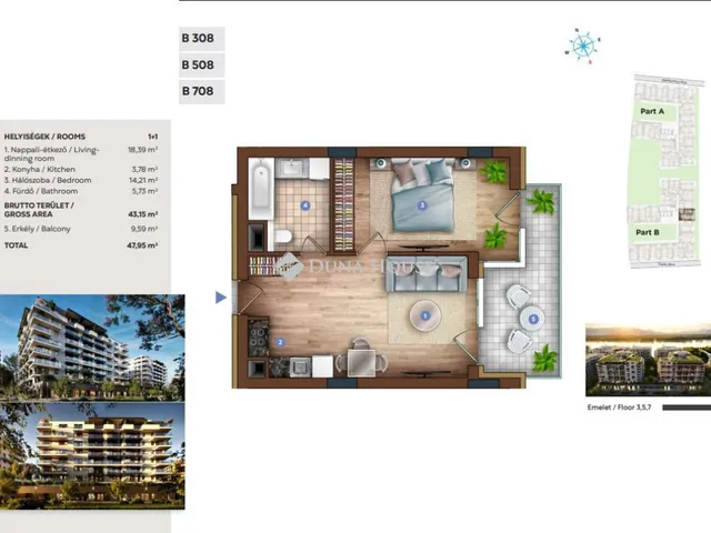 Eladó lakás Budapest XIII. kerület, Sólyatér utca 43 nm