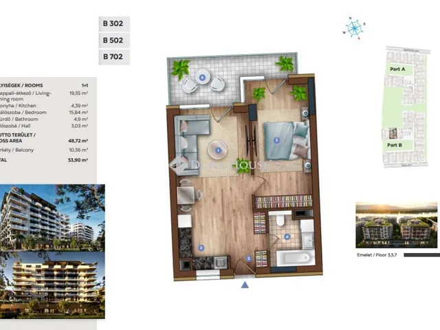 Eladó lakás Budapest XIII. kerület, Sólyatér utca 53 nm