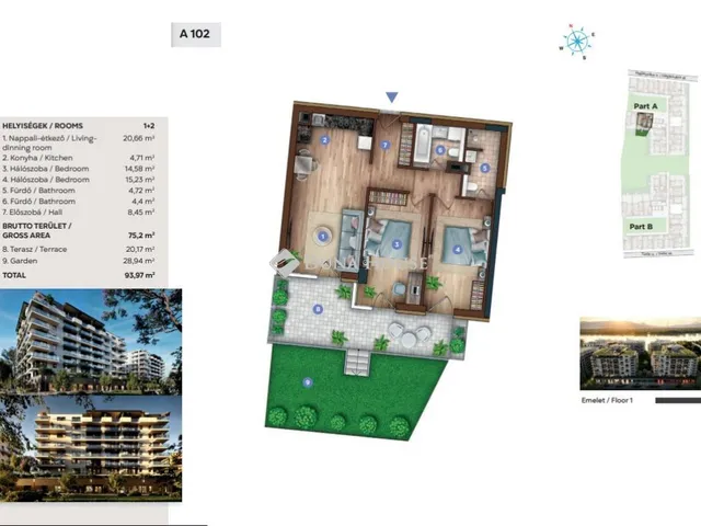 Eladó lakás Budapest XIII. kerület, Sólyatér utca 93 nm