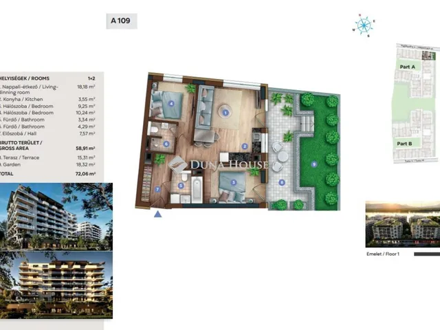 Eladó lakás Budapest XIII. kerület, Sólyatér utca 72 nm