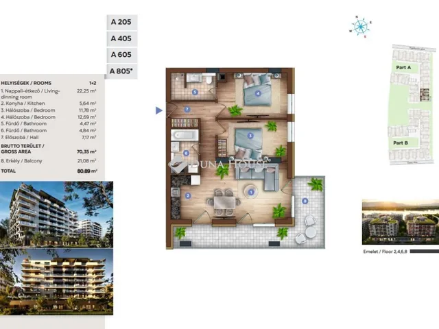 Eladó lakás Budapest XIII. kerület, Sólyatér utca 80 nm