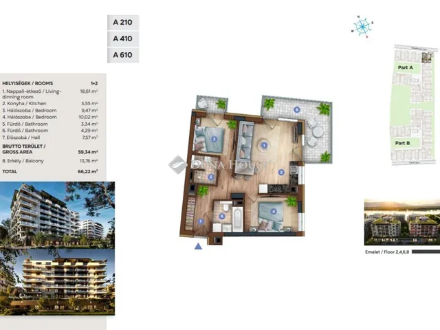 Eladó lakás Budapest XIII. kerület, Sólyatér utca 66 nm