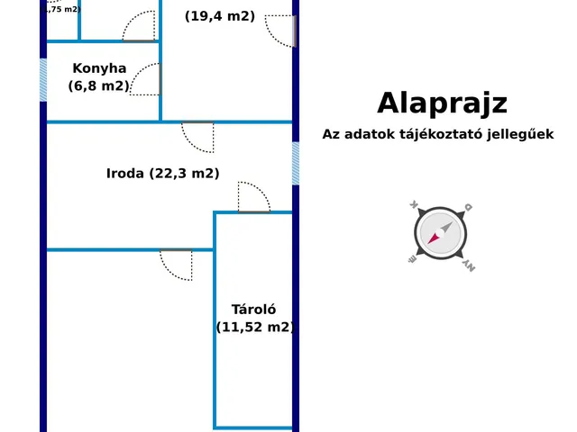 Eladó kereskedelmi és ipari ingatlan Nagymányok 196 nm