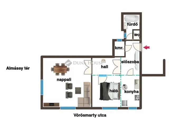 Eladó lakás Budapest VII. kerület, Almássy tér 72 nm