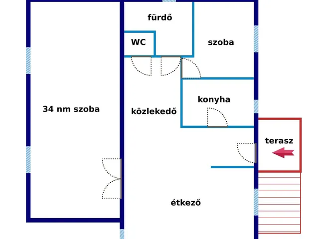 Eladó ház Izsák 82 nm