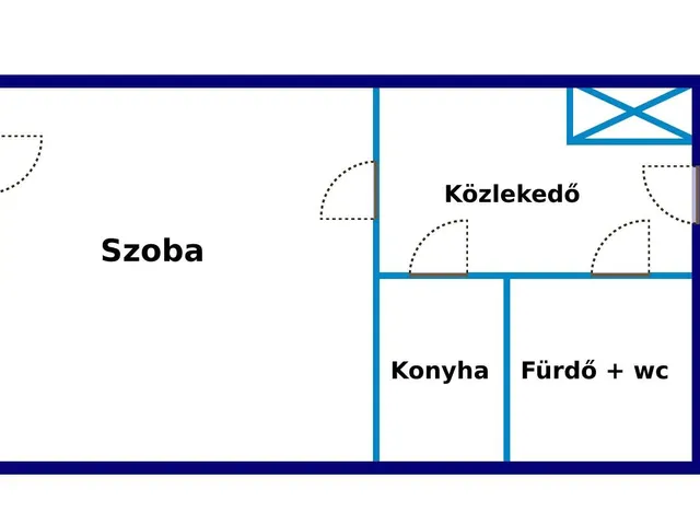 Kiadó lakás Kecskemét 34 nm