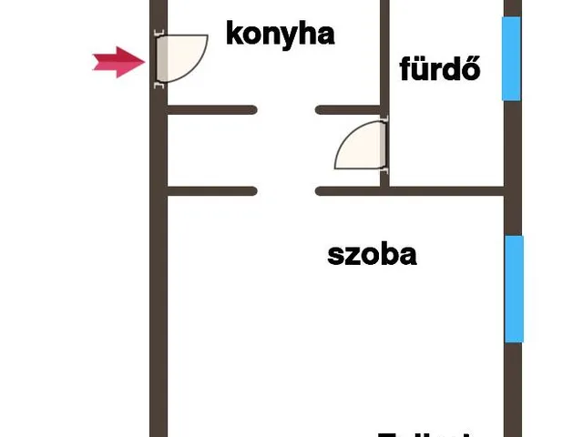 Kiadó lakás Kecskemét 27 nm