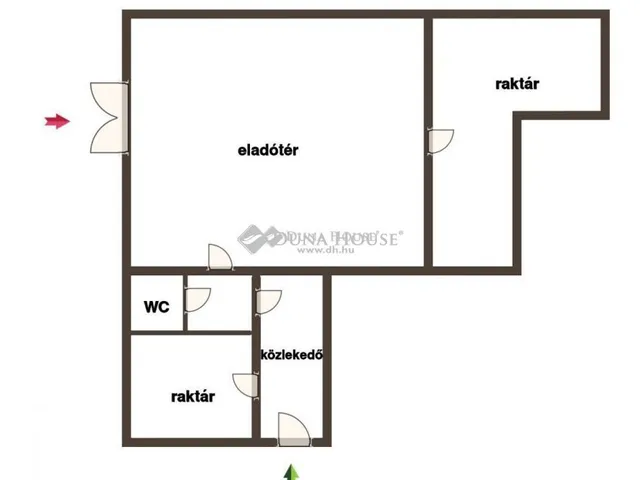 Kiadó kereskedelmi és ipari ingatlan Kecskemét, Bem utca 50 nm